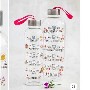 Natural Life “Live Happy” Water Bottle 💕